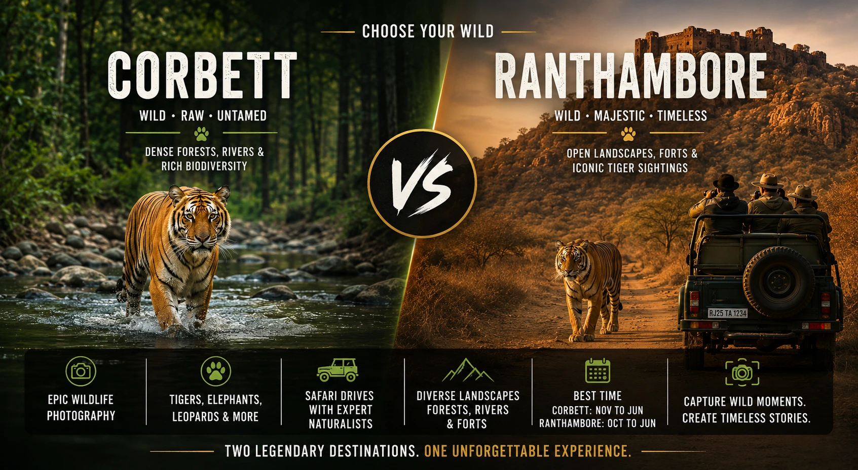 Corbett vs Ranthambore
