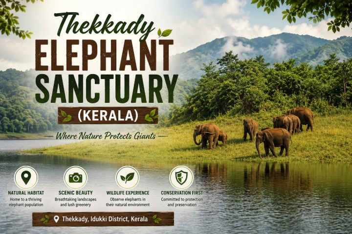 Thekkady Elephant Sanctuary (Kerala) Thekkady Elephant Sanctuary (Kerala)