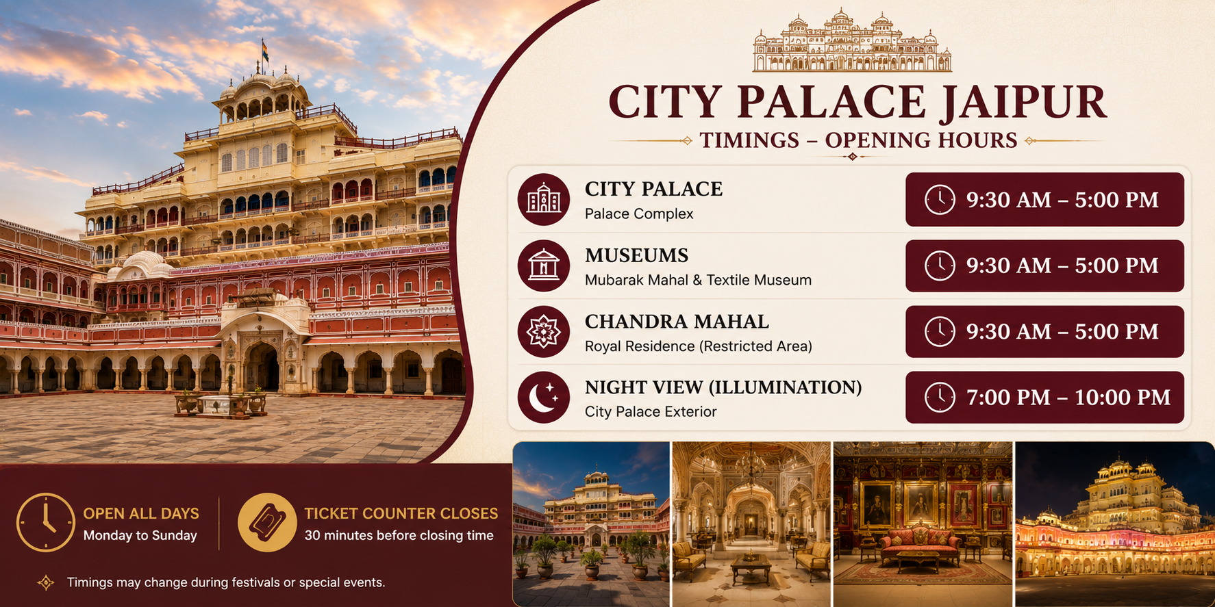 City Palace Jaipur Timings – Opening Hours City Palace Jaipur Timings – Opening Hours