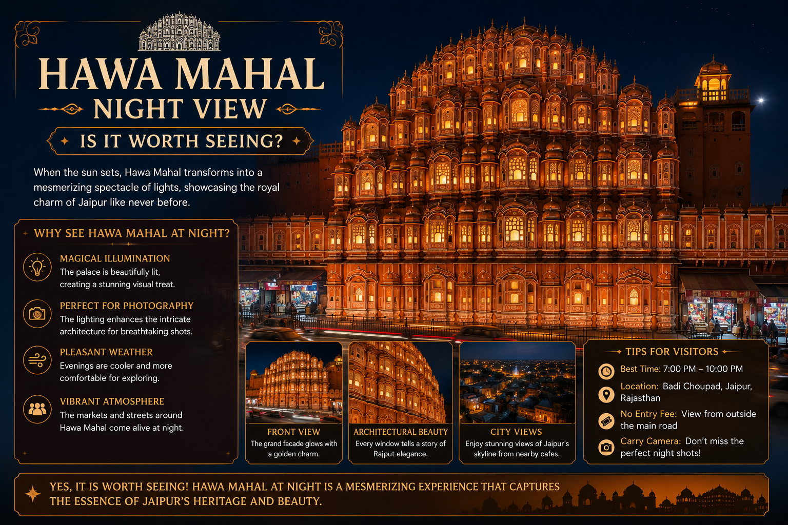 Hawa Mahal Night View – Is It Worth Seeing? Hawa Mahal Night View – Is It Worth Seeing?